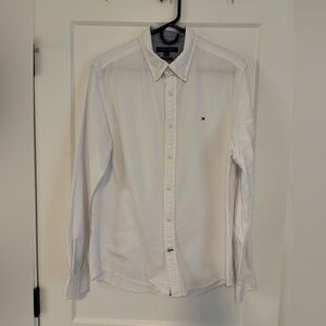 Tommy Hilfiger White Custom Fit Oxford Shirt